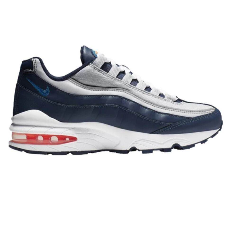 Nike Air Max 95 Midnight Youth Sneaker Shoes Leather Black Gray Size 4.5Y